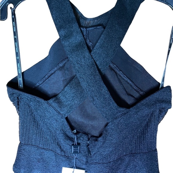 Hervé Léger Halter Neck Twisted Drape Gown - Picture 4 of 8